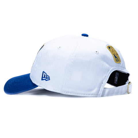 New Era 9Twenty New York Knicks 2026 NBA Champions Patch Ring Ceremony Trophy Strapback Hat - White, Royal New Era