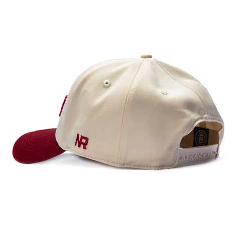No Rivals Alabama Crimson Tide Logo Patch Snapback Upside Down Hat - Stone, Cardinal No Rivals