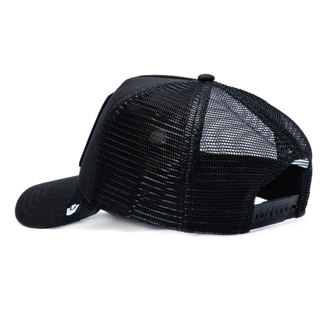 Goorin Bros Panther Strength Faux Leather Adjustable Snapback Trucker Hat - Black Goorin Bros