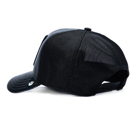 Goorin Bros Black Sheep Faux Leather Adjustable Snapback Trucker Hat - Black Goorin Bros
