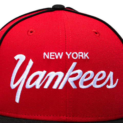 New Era 59Fifty New York Yankees 2023 World Series Patch Hat - Red, Black New Era