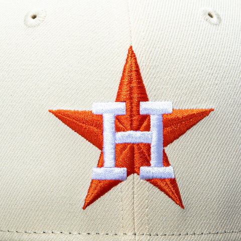 New Era 59Fifty Houston Astros 1986 All Star Game Patch Hat - Cream, Brown, Orange New Era