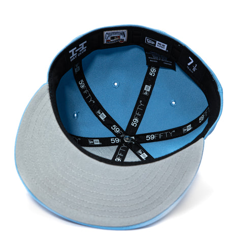 New Era 59Fifty Atlanta Braves 1995 World Series Patch Stars Hat - Light Blue, Red New Era