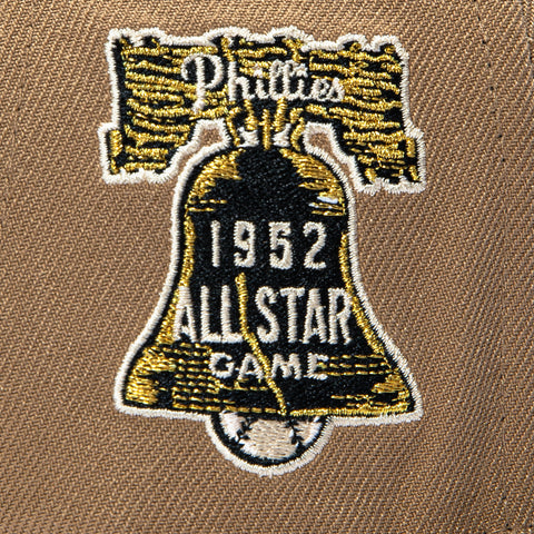 New Era 59Fifty State Birds Philadelphia Phillies 1952 All Star Game Patch Hat - Khaki, Black New Era