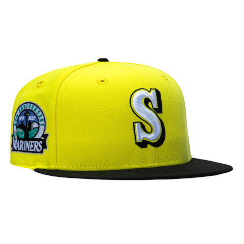 New Era 59Fifty Bird Watchers Seattle Mariners 30th Anniversary Patch Hat - Yellow, Black