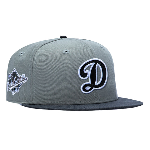 New Era 59Fifty Bird Watchers Los Angeles Dodgers 1988 World Series Patch D Hat - Grey, Graphite