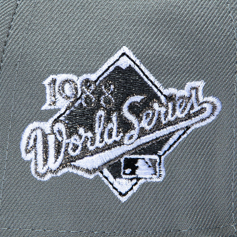 New Era 59Fifty State Birds Los Angeles Dodgers 1988 World Series Patch D Hat - Grey, Graphite New Era