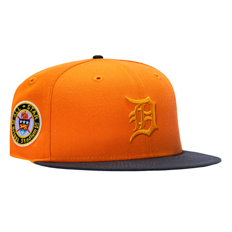 New Era 59Fifty Bird Watchers Detroit Tigers 1951 All Star Game Patch Hat - Orange, Graphite