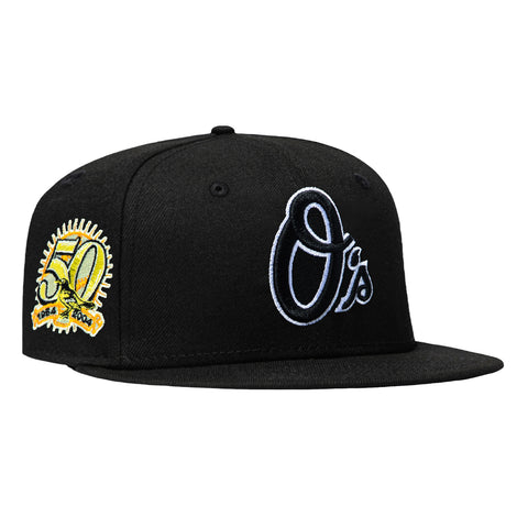 New Era 59Fifty Bird Watchers Baltimore Orioles 50th Anniversary Patch Alternate Hat - Black