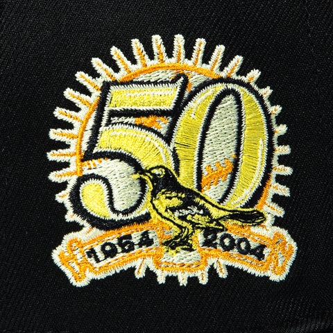 New Era 59Fifty State Birds Baltimore Orioles 50th Anniversary Patch Alternate Hat - Black New Era