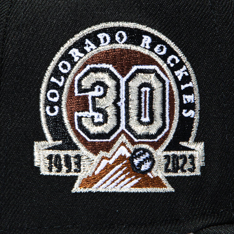 New Era 59Fifty State Birds Colorado Rockies 30th Anniversary Patch Hat - Black New Era