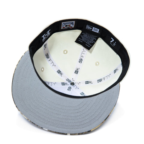 New Era 59Fifty Los Angeles Angels 2002 World Series Patch LA Hat - White, Realtree New Era
