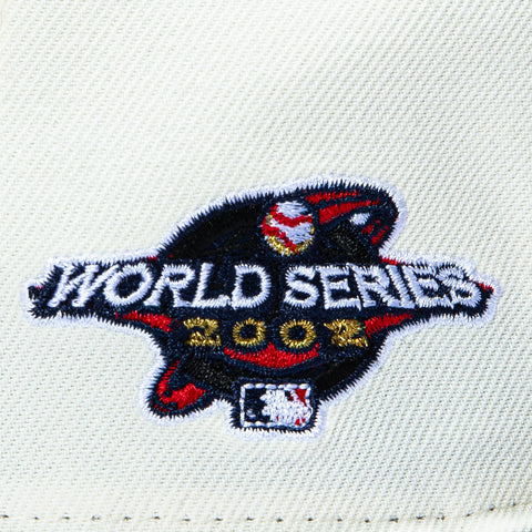 New Era 59Fifty Los Angeles Angels 2002 World Series Patch LA Hat - White, Realtree New Era