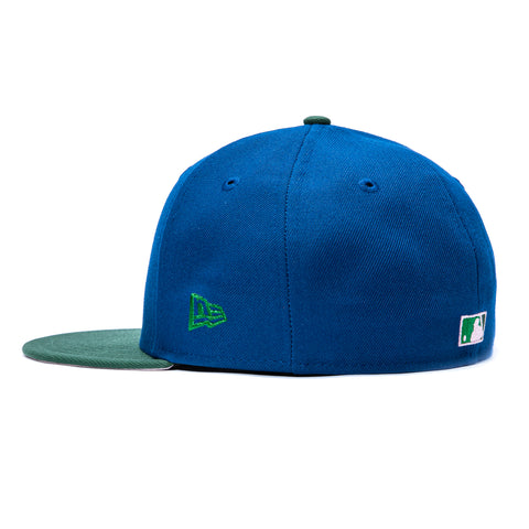 New Era 59Fifty Chicago Cubs Be Alert For Foul Balls Patch Pink UV Hat - Royal, Green New Era