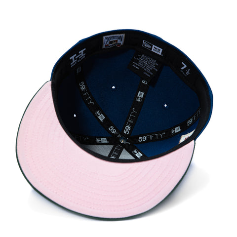 New Era 59Fifty Chicago Cubs Be Alert For Foul Balls Patch Pink UV Hat - Royal, Green New Era