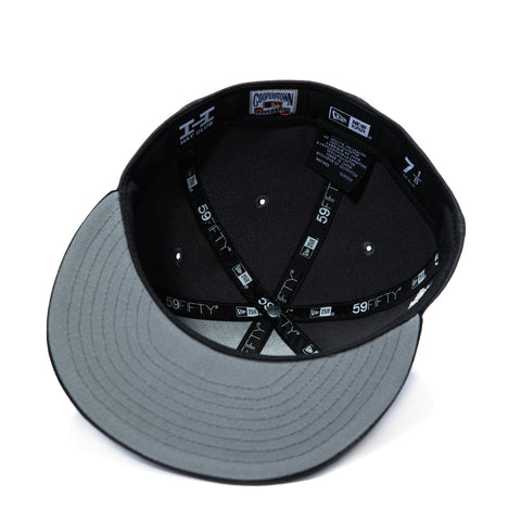 New Era 59Fifty Seattle Mariners 1990 All Star Game Patch Logo Hat - Graphite, Black New Era
