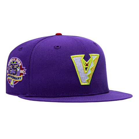 New Era 59Fifty Arizona Diamondbacks 25th Anniversary Patch Upside Down Pink UV Hat - Purple New Era