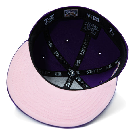 New Era 59Fifty Arizona Diamondbacks 25th Anniversary Patch Upside Down Pink UV Hat - Purple New Era