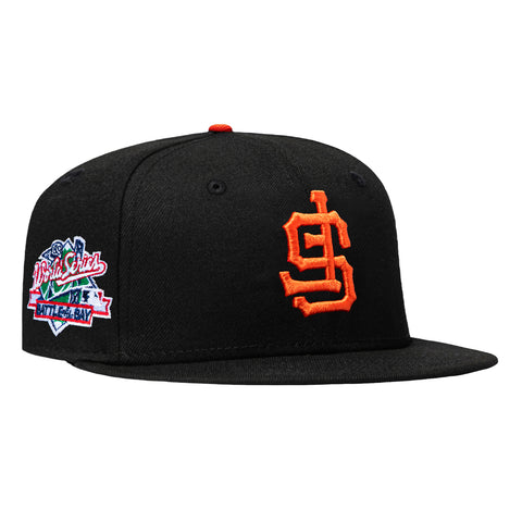 New Era 59Fifty San Francisco Giants Battle of the Bay Patch Upside Down Hat - Black, Orange New Era
