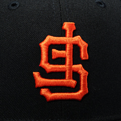 New Era 59Fifty San Francisco Giants Battle of the Bay Patch Upside Down Hat - Black, Orange New Era