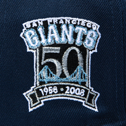 New Era 59Fifty San Jose Giants 50th Anniversary Patch Hat - Navy, White New Era