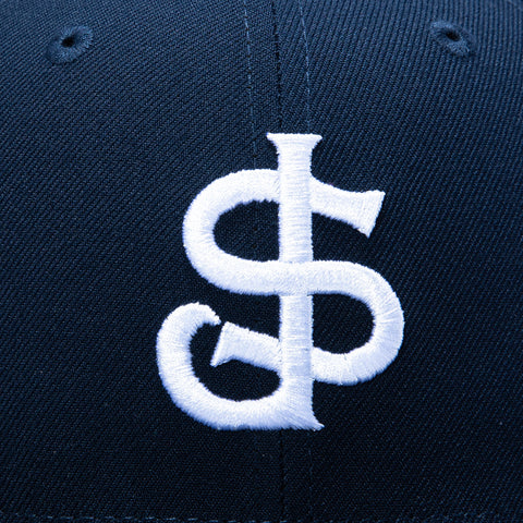 New Era 59Fifty San Jose Giants 50th Anniversary Patch Hat - Navy, White New Era