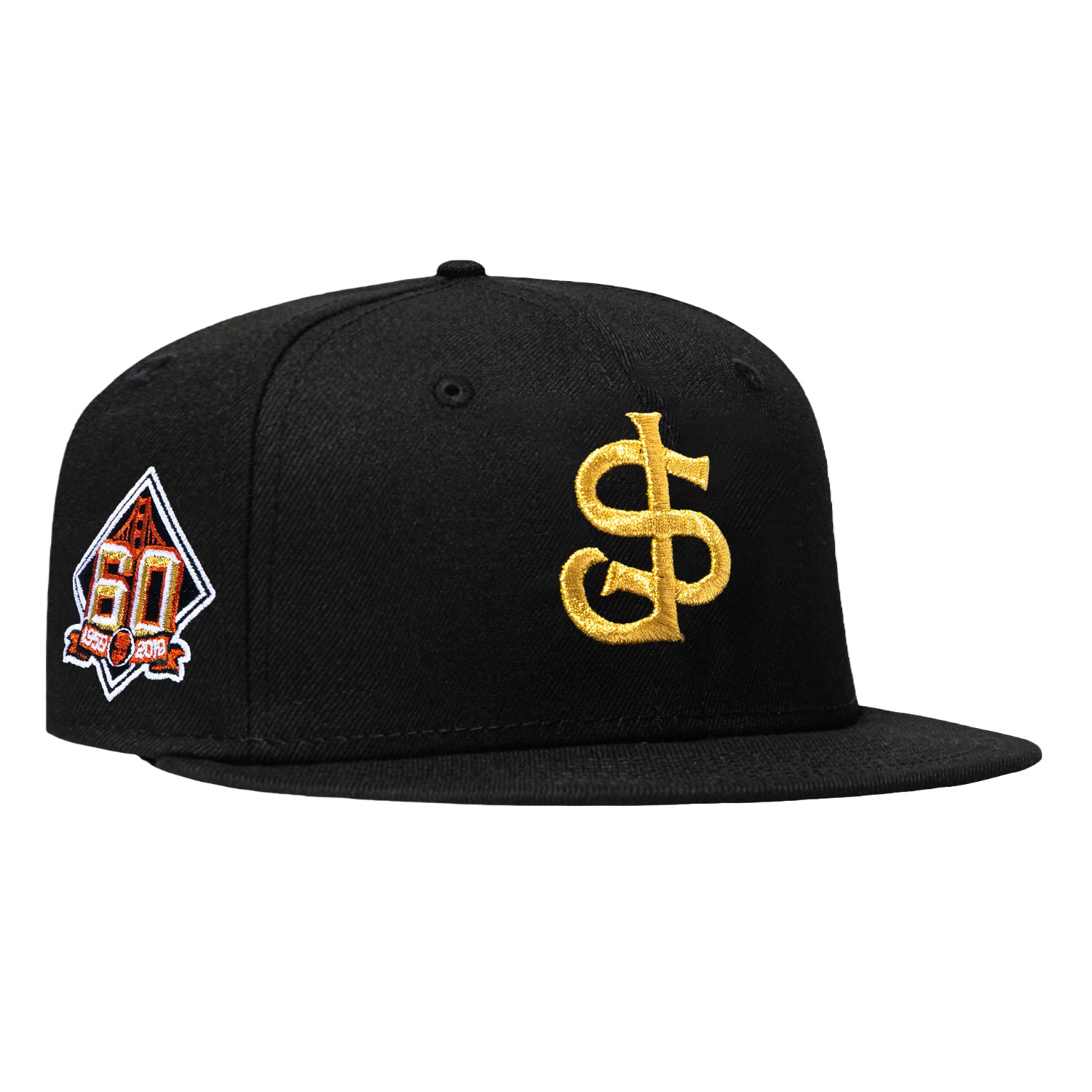 New Era 59Fifty San Jose Giants 60th Anniversary Patch Hat - Black