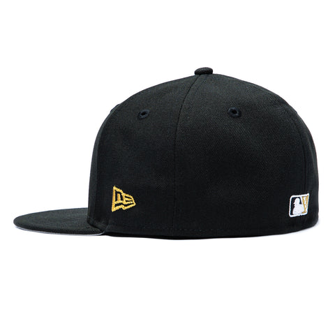 New Era 59Fifty San Jose Giants 60th Anniversary Patch Hat - Black, Metallic Gold New Era