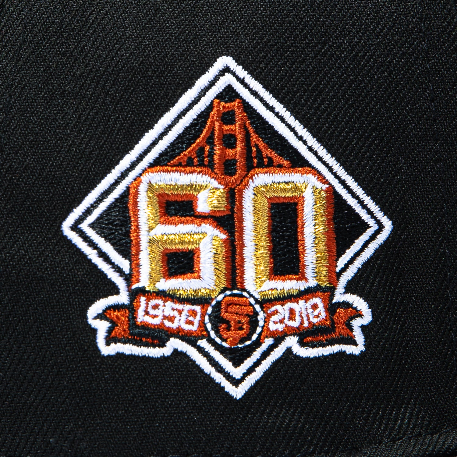 New Era 59Fifty San Jose Giants 60th Anniversary Patch Hat - Black