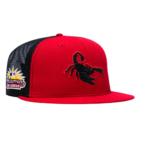 New Era 59Fifty Scottsdale Scorpions Arizona Fall League Patch Rail Hat - Red, Black New Era
