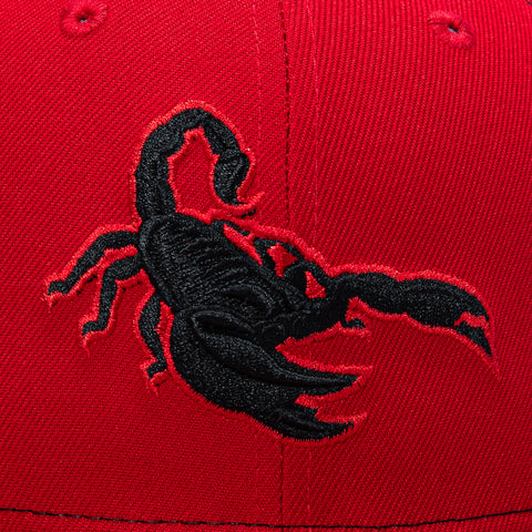 New Era 59Fifty Scottsdale Scorpions Arizona Fall League Patch Rail Hat - Red, Black New Era