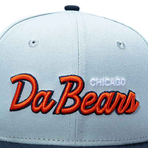 New Era 59Fifty Gibbs x Hat Club Chicago Bears 1985 Super Bowl Patch Da Bears Pink UV Hat - Grey, Navy New Era