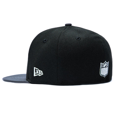 New Era 59Fifty Gibbs x Hat Club Las Vegas Raiders 1976 Super Bowl Patch Nation Hat - Black, Grey New Era