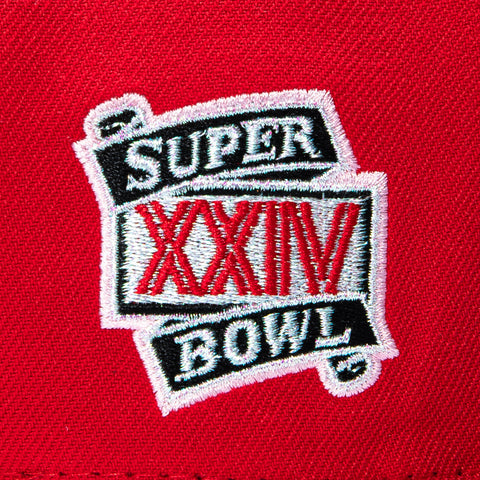 New Era 59Fifty Gibbs x Hat Club San Francisco 49ers 1990 Super Bowl Patch Faithful Hat - Red, Black New Era