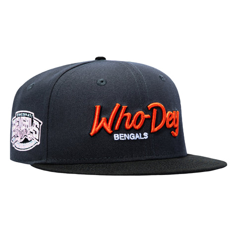 New Era 59Fifty Gibbs x Hat Club Cincinnati Bengals 30th Anniversary Patch Who Dey Hat - Grey, Black