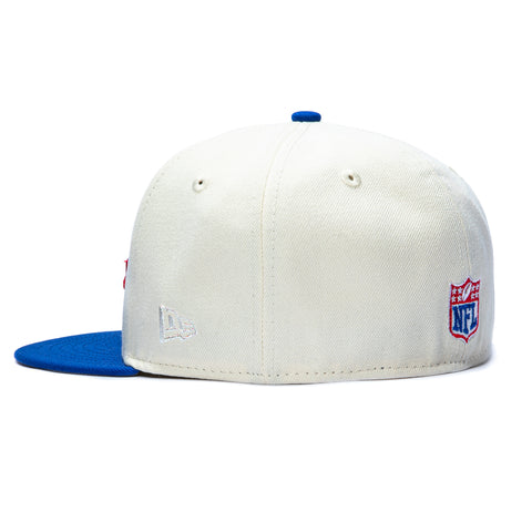 New Era 59Fifty Gibbs x Hat Club Buffalo Bills 50th Anniversary Patch Bills Mafia Hat - Cream, Royal New Era