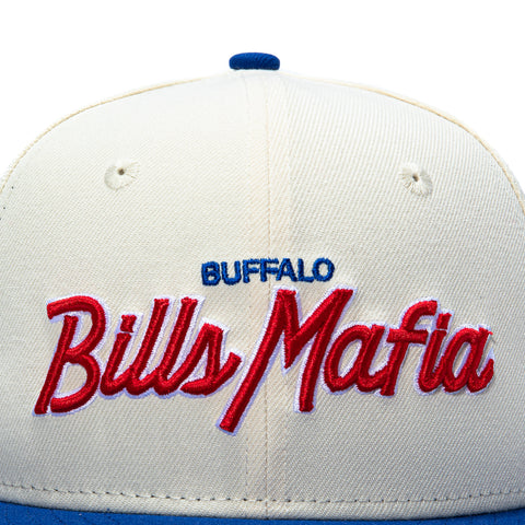 New Era 59Fifty Gibbs x Hat Club Buffalo Bills 50th Anniversary Patch Bills Mafia Hat - Cream, Royal New Era