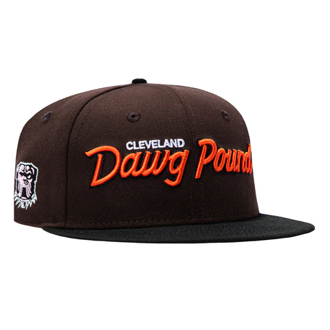 New Era 59Fifty Gibbs x Hat Club Cleveland Browns Dog Patch Dawg Pound Hat - Brown, Black