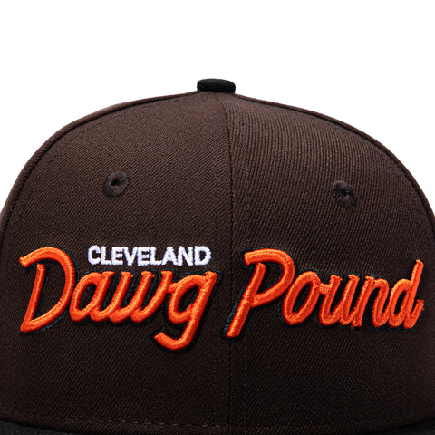 New Era 59Fifty Gibbs x Hat Club Cleveland Browns Dog Patch Dawg Pound Hat - Brown, Black New Era