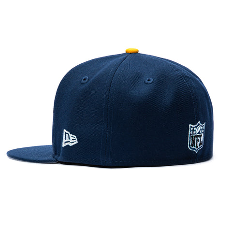New Era 59Fifty Gibbs x Hat Club Los Angeles Chargers 50th Anniversary Patch Bolt Up Hat - Navy New Era
