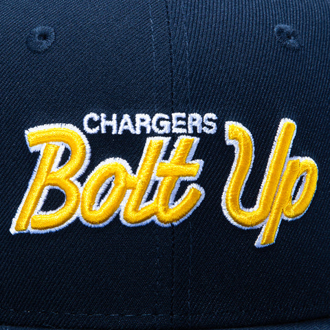 New Era 59Fifty Gibbs x Hat Club Los Angeles Chargers 50th Anniversary Patch Bolt Up Hat - Navy New Era