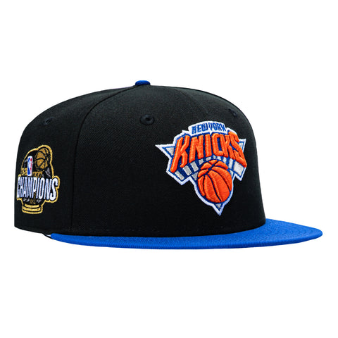 New Era 59Fifty New York Knicks 2026 NBA Champions Patch Hat - Black, Royal New Era