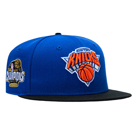New Era 59Fifty New York Knicks 2026 NBA Champions Patch Hat - Royal, Black New Era