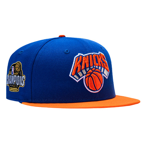 New Era 59Fifty New York Knicks 2026 NBA Champions Patch Hat - Royal, Orange New Era
