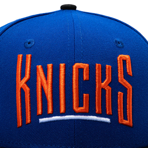 New Era 59Fifty New York Knicks 2026 NBA Champions Patch Arch Bar Hat - Royal, Black New Era