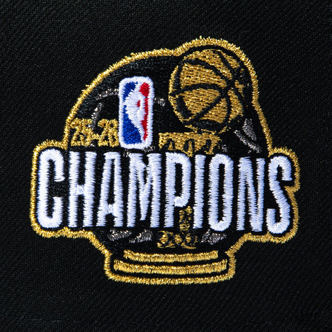 New Era 59Fifty New York Knicks 2026 NBA Champions Patch Script Hat - Black New Era