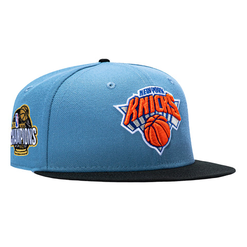 New Era 59Fifty New York Knicks 2026 NBA Champions Patch Hat - Indigo, Black New Era