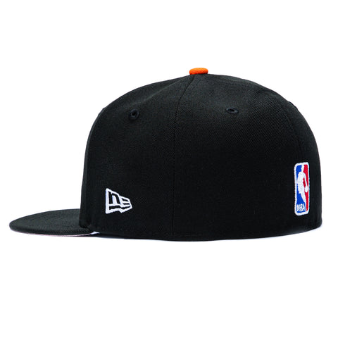 New Era 59Fifty New York Knicks 2026 NBA Champions Patch Empire State Building Pink UV Hat - Black New Era