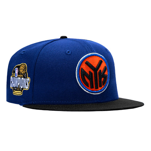 New Era 59Fifty New York Knicks 2026 NBA Champions Patch Token Hat - Royal, Black New Era