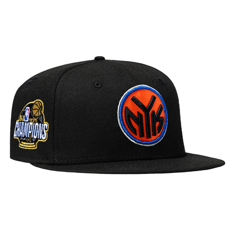New Era 59Fifty New York Knicks 2026 NBA Champions Patch Token Hat - Black New Era